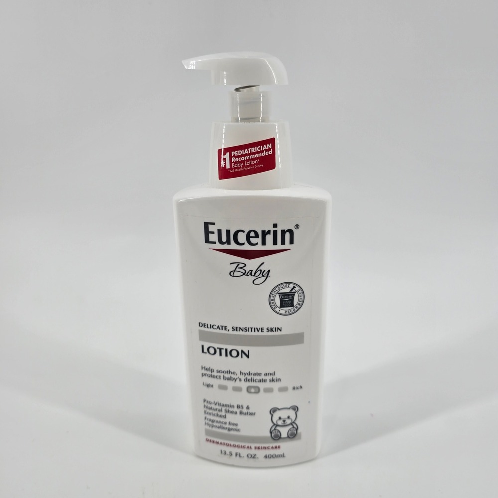 Eucerin Baby Lotion Sensitive Skin Shea Butter Pro-Vitamin B5 13.5oz New